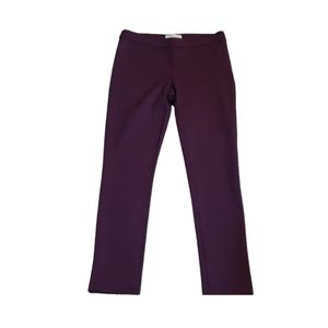 Purple Olive & Oak Side Zip Skinny Knit Pants sz 10